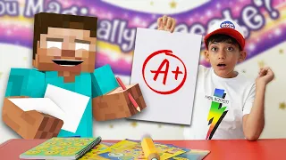 Jason gets good grades in Monster School | Minecraft Animation