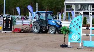 Solis Tractors Europe II S75 & S26 Working On Horse Racing Track