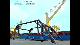 66 VN Navegacion Spain - loading a mega structure 150t