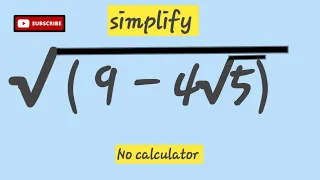 Nice Simplification radical problem// Olympiad question// math problem
