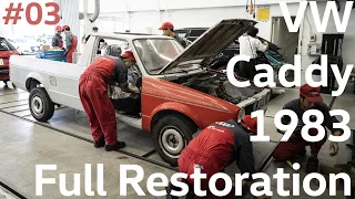 VW Caddy Mk1 1983 Restoration/レストアプロジェクト - "Project Caddy" Episode3（鈑金塗装へ再解体スタート）