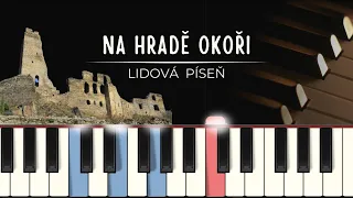 Na hradě Okoři | tutoriál + noty pro klavír + MIDI