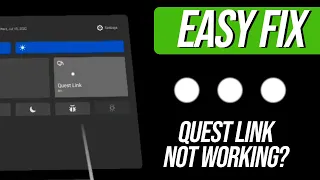 How to Fix Quest Link Not Working Shows 3 Dots when VR Cable is Connected to PC