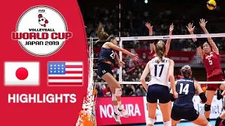 JAPAN vs. USA - Highlights | Women's Volleyball World Cup 2019