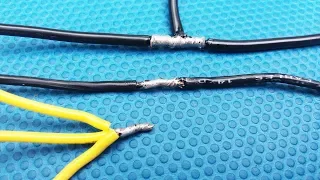 Proper wire joint and soldering 3 way