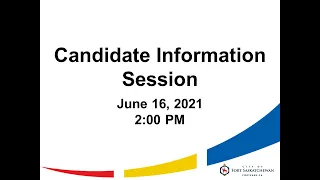 Candidate Information Session – 2021 Municipal Election