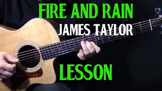 how to play "Fire and Rain" on guitar by James Taylor | acoustic guitar lesson tutorial