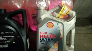 Масло Shell Helix Ultra Prof.AM-L 5w30или Моторное масло Hyundai Turbo SYN Gasoline Engine Oil 5W-30