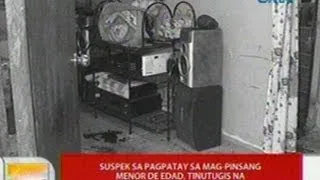 UB: Suspek sa pagpatay sa mag-pinsang menor de edad sa Caloocan, tinutugus na