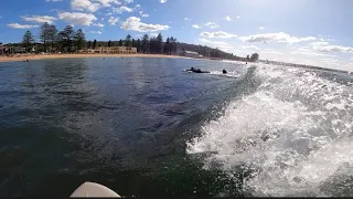 Surfing at the perfect Collaroy Beach