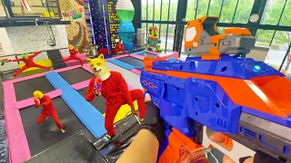 Nerf War | Amusement Park Battle 11 (Nerf First Person Shooter)