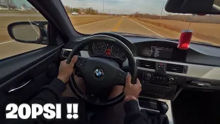 (Manual) BMW 335i N55 Fully Straight Piped POV Drive