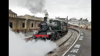 BR Standard 2MT 78022 departs Keighley on the KWVR, 1/5/21.