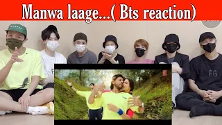 BTS reaction to bollywood song_Manwa laage happy New year || bts reaction to Indian songs India 2020