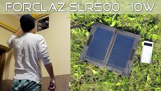 Panel słoneczny Forclaz SLR500 10W ● panel solarny ● panel słoneczny w mieszkaniu ● Powerbank Romoss