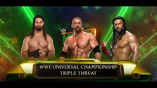 WWE 2K23 - Roman Reigns VS Triple H VS Seth Rollins - WWE Championship - FULL MATCH