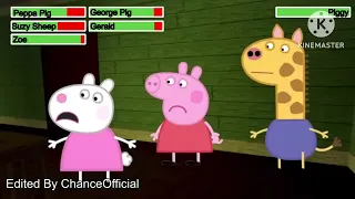 Peppa vs Piggy with Healthbars