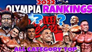 TOP 5 OF ALL MEN'S DIVISION / FAN FAVOURITE PLACING / MR. OLYMPIA 2022