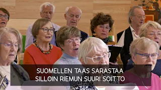 Yhteislauluvideo Laulusta voimaa! -seniorikuoron ja musiikkineuvos Marjukka Riihimäen johdolla