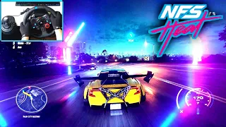 First impression - NFS Heat Deluxe Edition | Logitech g29 gameplay