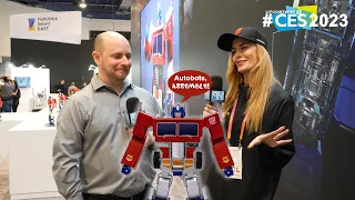 Robosen  - Elite Optimus Prime Programmable Robot (and more)- Interview - CES 2023 - Poc Network