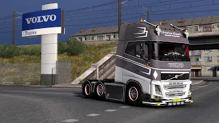 🚀EURO TRUCK SIMULATOR 2, ВЕЧЕРНИЕ ПОКАТУШКИ В КОНВОЕ, ОТКАТЫВАЕМ ПОСЛЕДНИЕ 10000 КМ НА VOLVO🚀(1440p)