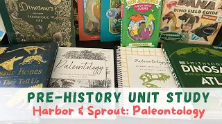 Secular Homeschool Pre-history Unit Study using Harbor & Sprout  Paleontology Flip Through