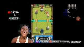 IshowSpeed Rage Clash Royale Ao Vivo