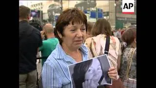 Rally over killing of human rights activist Natalya Estemirova