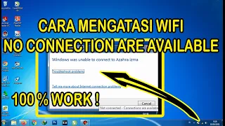 Wifi no connection are available | ini solusinya 100% work