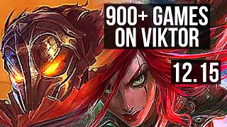 VIKTOR vs KATARINA (MID) | 11/2/7, 900+ games, 1.1M mastery, Godlike | EUW Master | 12.15