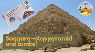 What you'll see in Saqqara, Egypt--step pyramid, serapeum, tombs, and more!