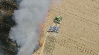 Fire in Weld County field