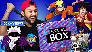 UNBOXING: A Special Box  | Tshirt, Poster, Weapons | Naruto, Luffy, Gojo | ONE CHANCE