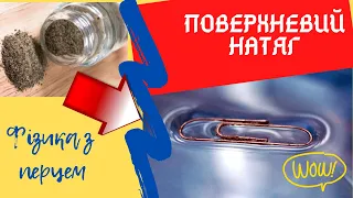 Цікаві експерименти: поверхневий натяг.