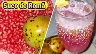 Como fazer Suco de Romã