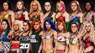 WWE 2K20 | 30 WOMAN ROYAL RUMBLE MATCH GAMEPLAY!!