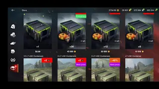 World of Tanks Blitz Bad Company Container Opening x61 (Sorry about late upload)