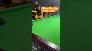 Before After Slow snooker shot 🎱 #shorts #snooker #beforeandafter #billiards #trending #sports