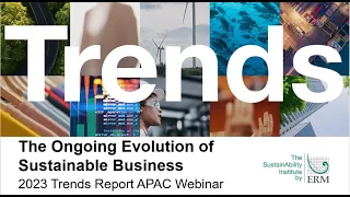 2023 Sustainability Trends Webinar - APAC Perspectives