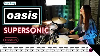 Oasis - Supersonic - Dum Cover (Drum Score)