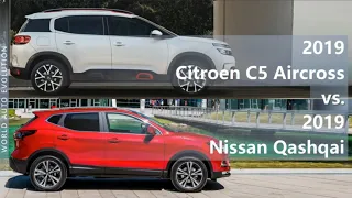 2019 Citroen C5 Aircross vs 2019 Nissan Qashqai (technical comparison)