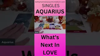 💐💍👰AQUARIUS SINGLES What's Next In LOVE 💍👰💐Thanks For Subscribing 😇#shortstarotreadings