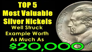TOP 5 Most Valuable 1942-1945 Silver Jefferson Nickels - INCREDIBLE $20,000+ Coins!