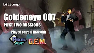 Goldeneye 007 at 1440p with Original N64! Pixel FX Retro Gem