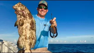 Black Grouper {Catch Clean Cook} Pistachio Crusted with Jicama Slaw and Coconut Rum Glaze