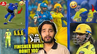 Rohit 100* But MI LOST😢....Dhoni 3 Sixes🔥...Rohit Oops Moment😂 | MI Vs CSK IPL 2024 Highlights