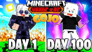 I Survived 100 Days as SATORU GOJO in Jujutsu Kaisen Minecraft!