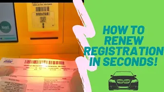 Avoid the long queue |RENEW DMV Registration in Kiosk