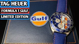 tag heuer formula 1gulf unboxing,Tag heuer gulf special